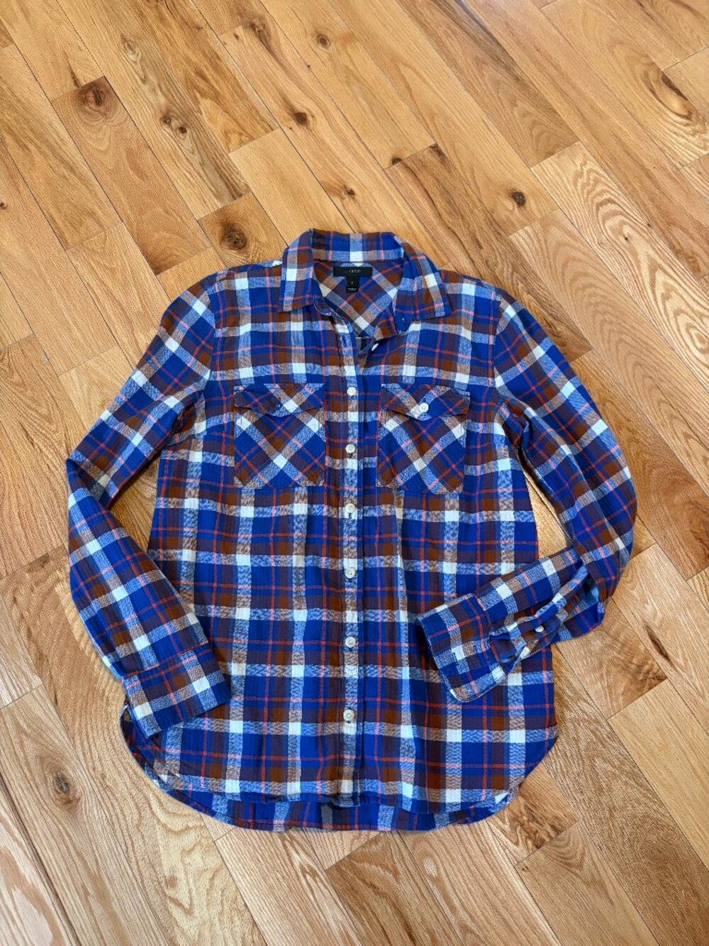 J Crew Flannel Button Down Shirt